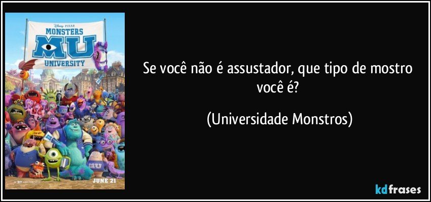 Se você não é assustador, que tipo de mostro você é? (Universidade Monstros)