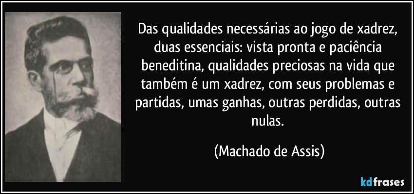 Machado de Assis, Partida de Xadrez