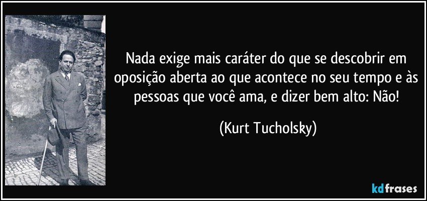 Frase de Kurt Tucholsky 