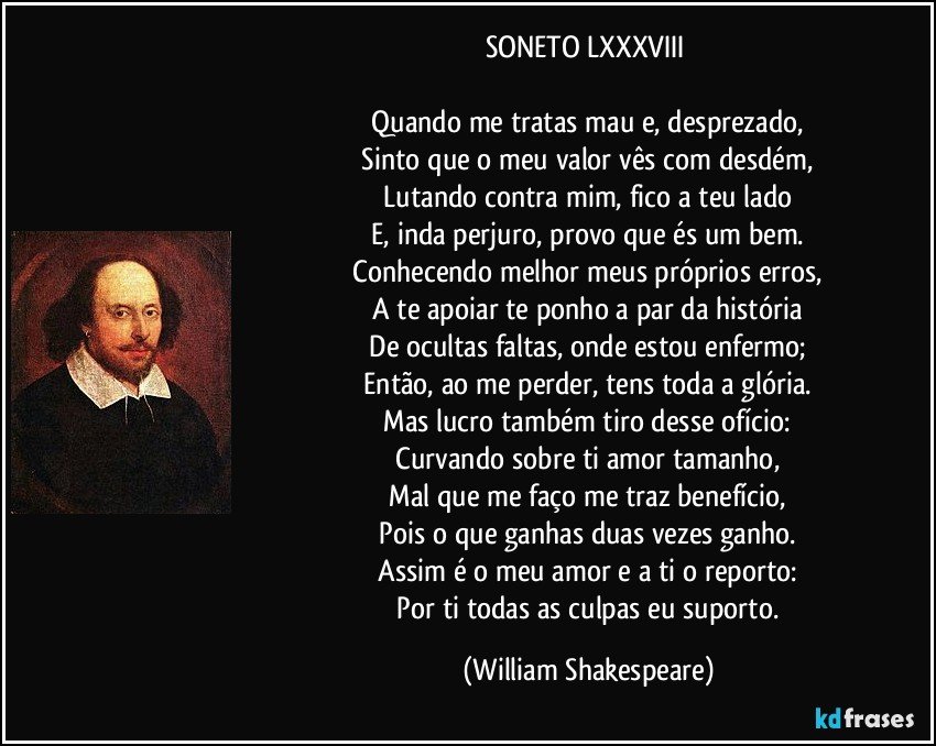 A Canção de Amor como uma Prece: um comentário (e uma tradução) ao soneto  76 de Shakespeare ▻