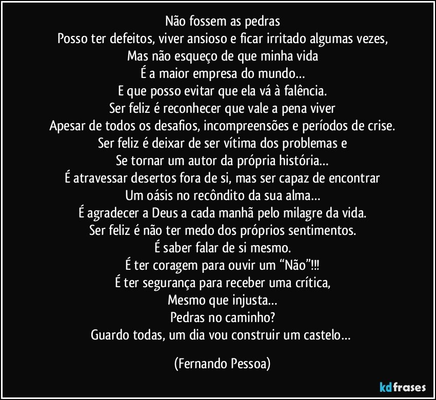 Que o medo não emperre as portas jeanrosana - Pensador